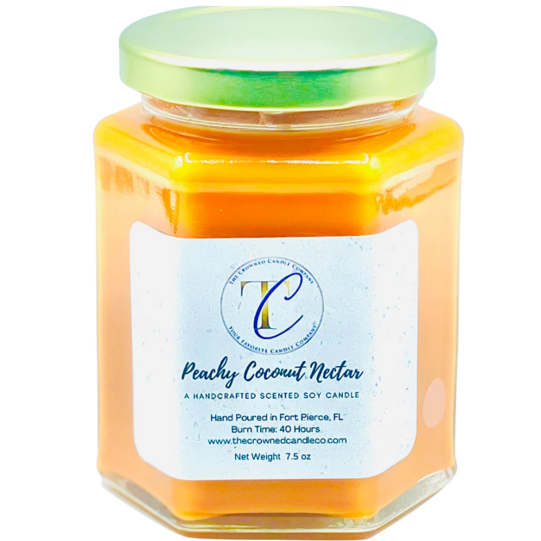 Peachy Coconut Nectar Soy Candle (9 & 32 oz)