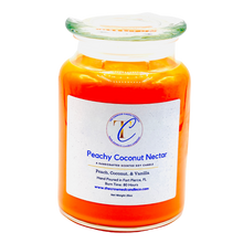 Load image into Gallery viewer, Peachy Coconut Nectar Soy Candle (9 &amp; 32 oz)

