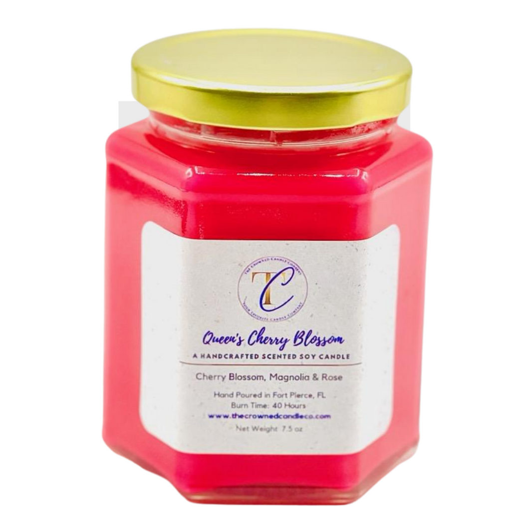Queen's Cherry Blossom Soy Candle (9 & 32 oz)